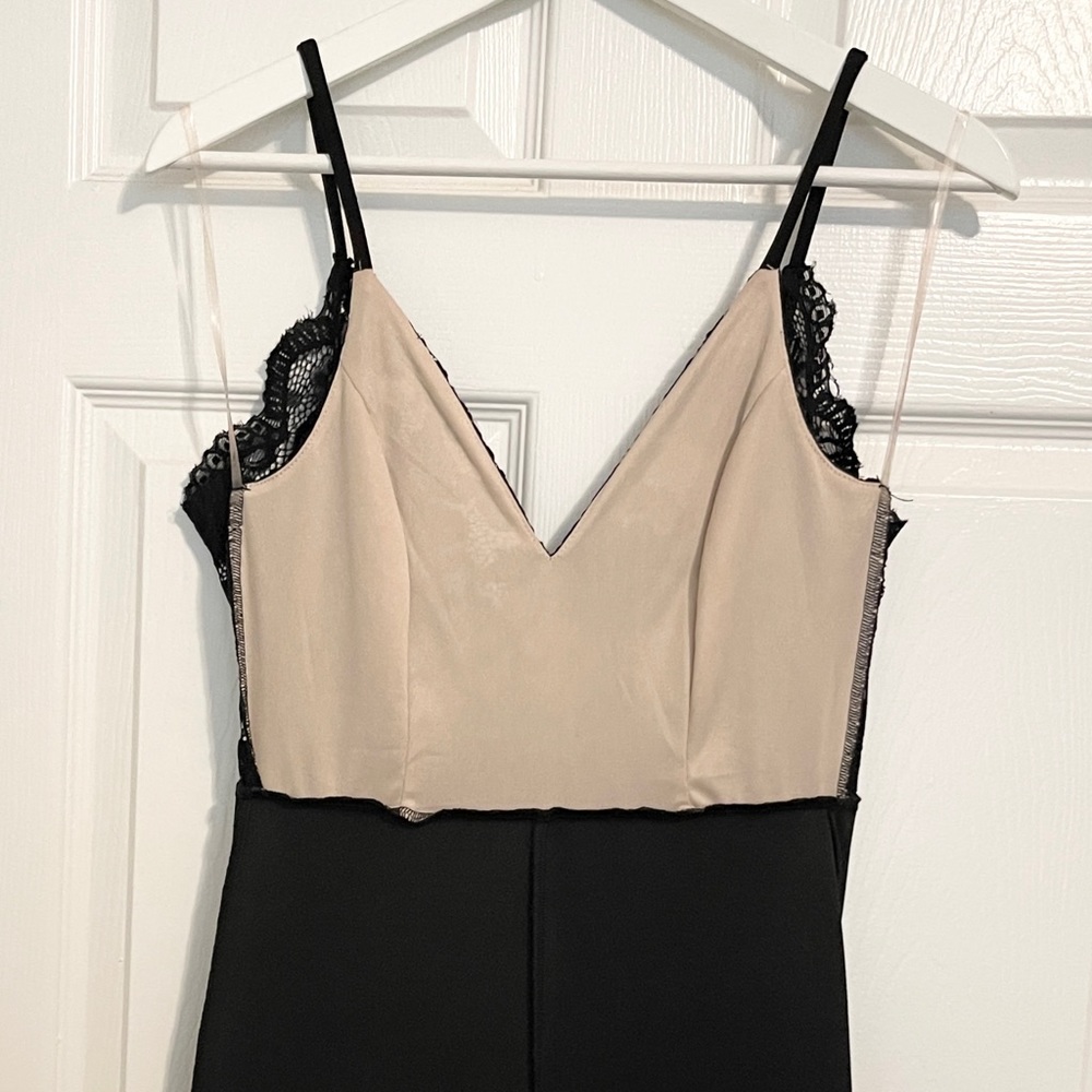 Windsor Black Halter Lace Top Pant Jumpsuit - Picture 6 of 9